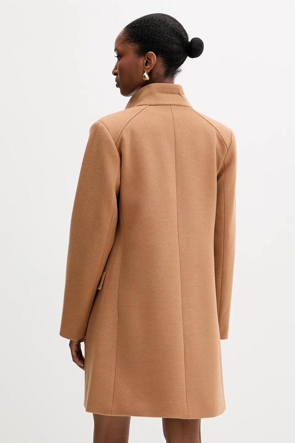 Abbigliamento Liu Jo cappotto con aggiunta di lana MF5119.J4873 marrone