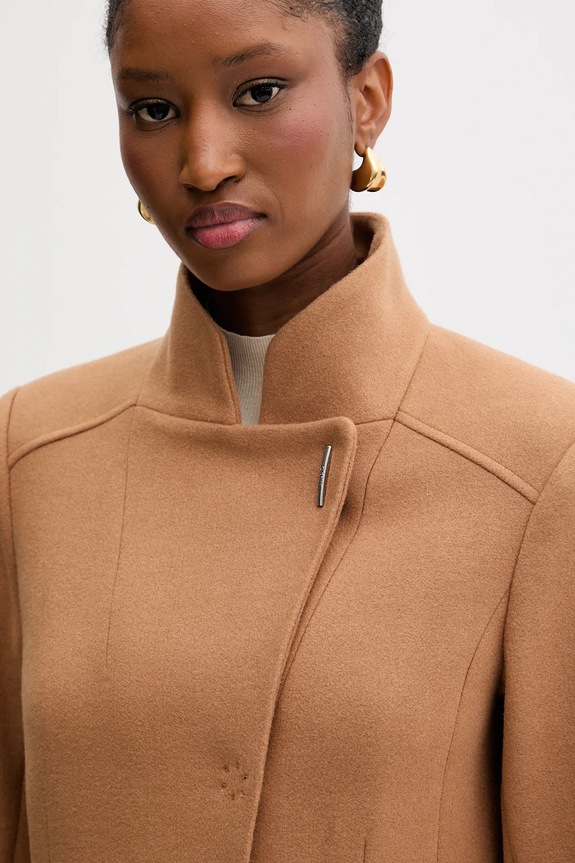 Liu Jo cappotto con aggiunta di lana marrone MF5119.J4873