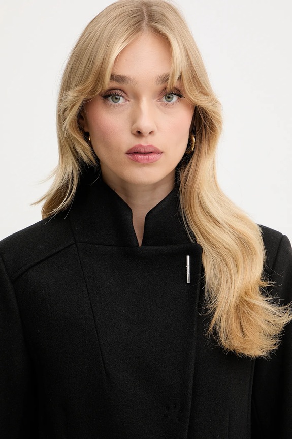 Liu Jo cappotto con aggiunta di lana nero MF5119.J4873