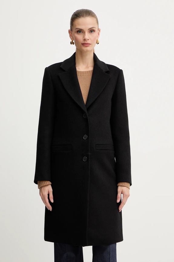 Liu Jo cappotto con lana non isolato nero MF5149.T165A