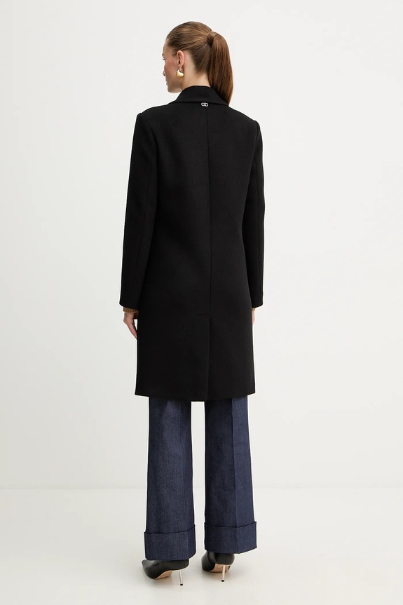 Abbigliamento Liu Jo cappotto con lana MF5149.T165A nero