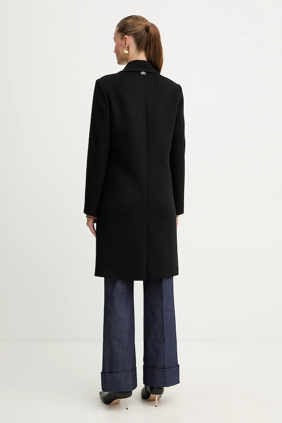 Abbigliamento Liu Jo cappotto con lana MF5149.T165A nero