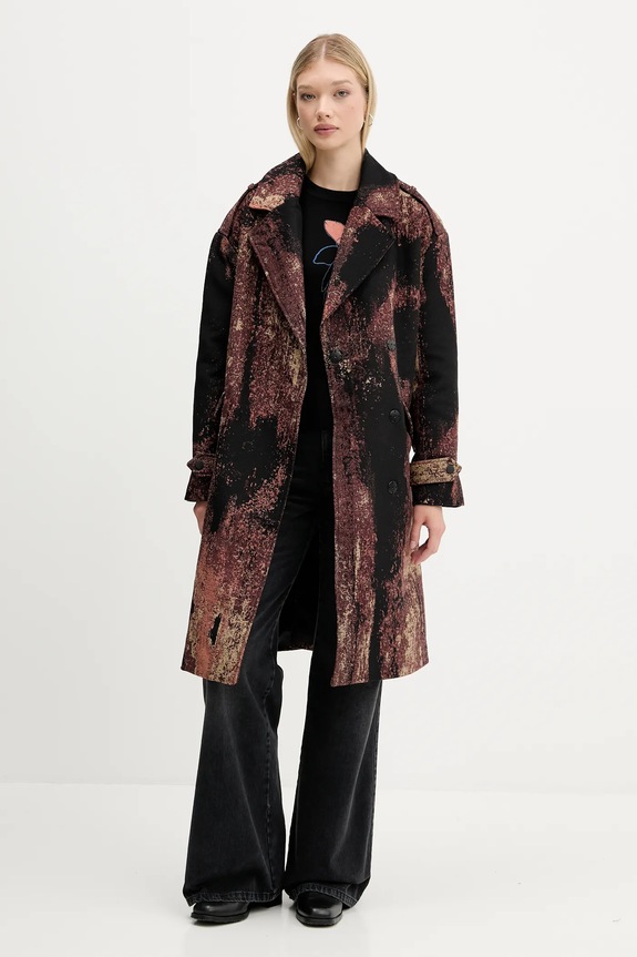 Desigual cappotto BRUSHED LAC 25WWEW05 marrone AW25