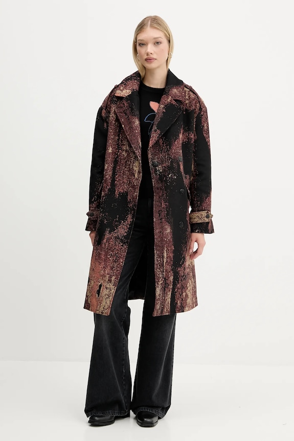 Desigual cappotto BRUSHED LAC 25WWEW05 marrone AW25