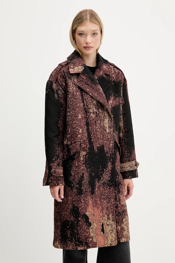 Desigual cappotto BRUSHED LAC marrone 25WWEW05
