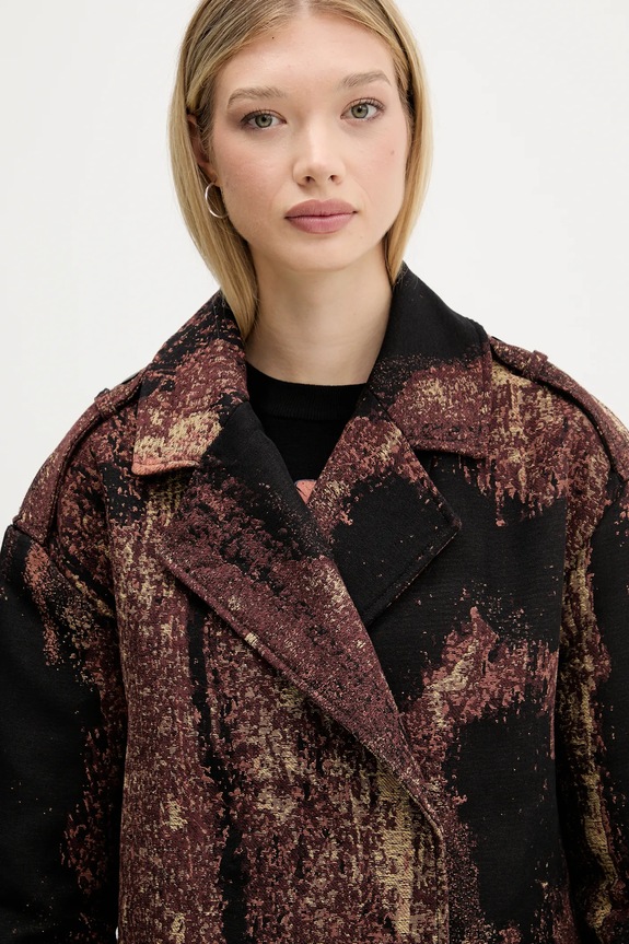 Desigual cappotto BRUSHED LAC 25WWEW05 marrone