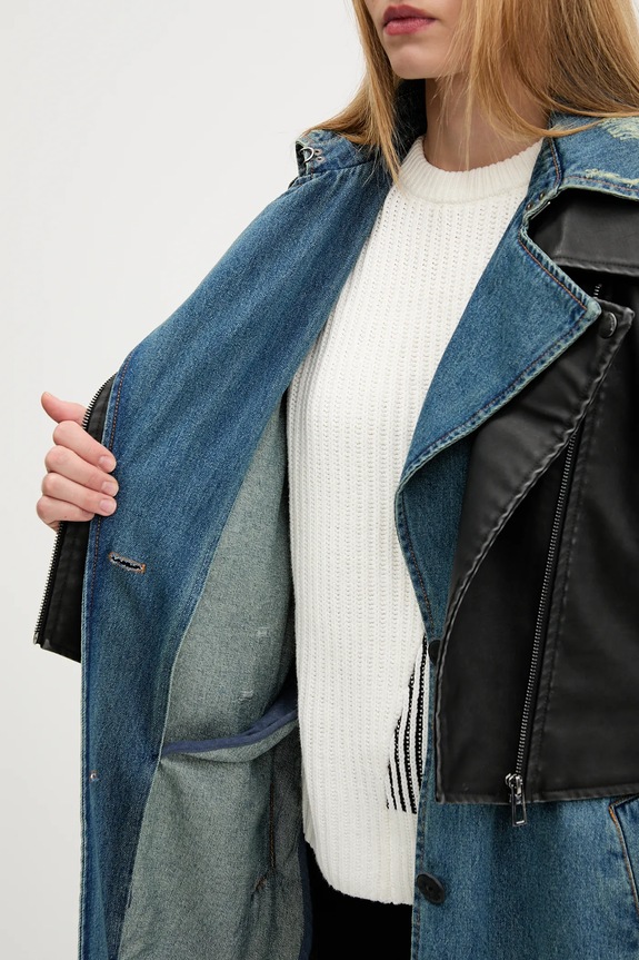 Rifľový kabát Desigual DENIMBIK 25WWEW52