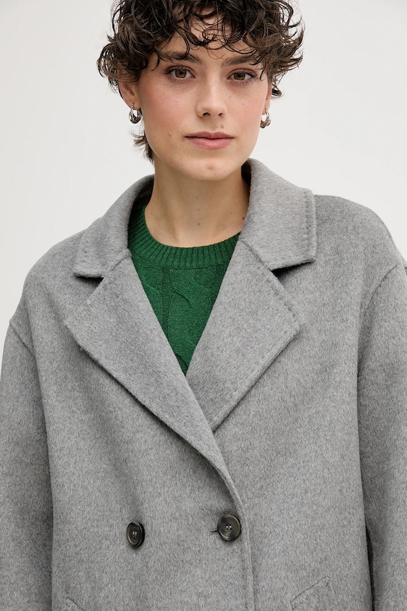 Kaput s dodatkom vune Gaudi siva 521FD35010