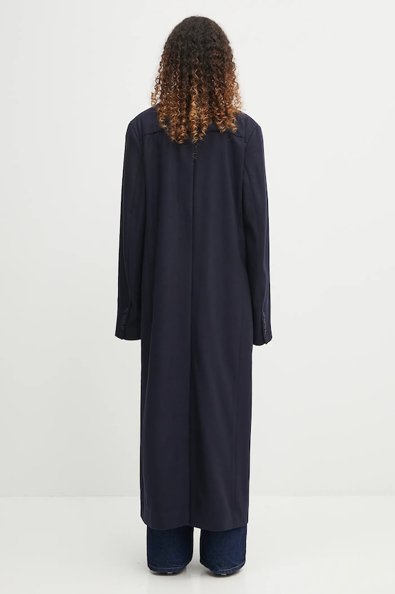 Odjeća Vuneni kaput Fiorucci Light Wool Maxi W02FPOCO382WO01BL05 mornarsko plava