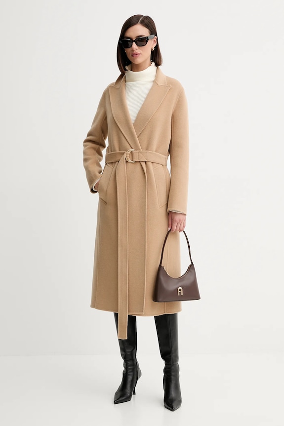 Marella palton de lână 2523016011200 bej AW25