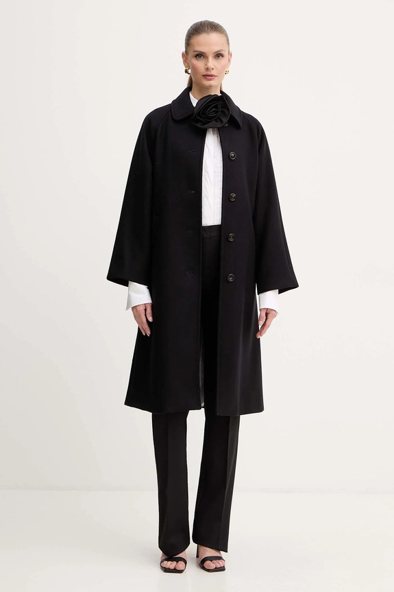 Marella cappotto con lana Emme by Marella 2525016012200 nero AW25