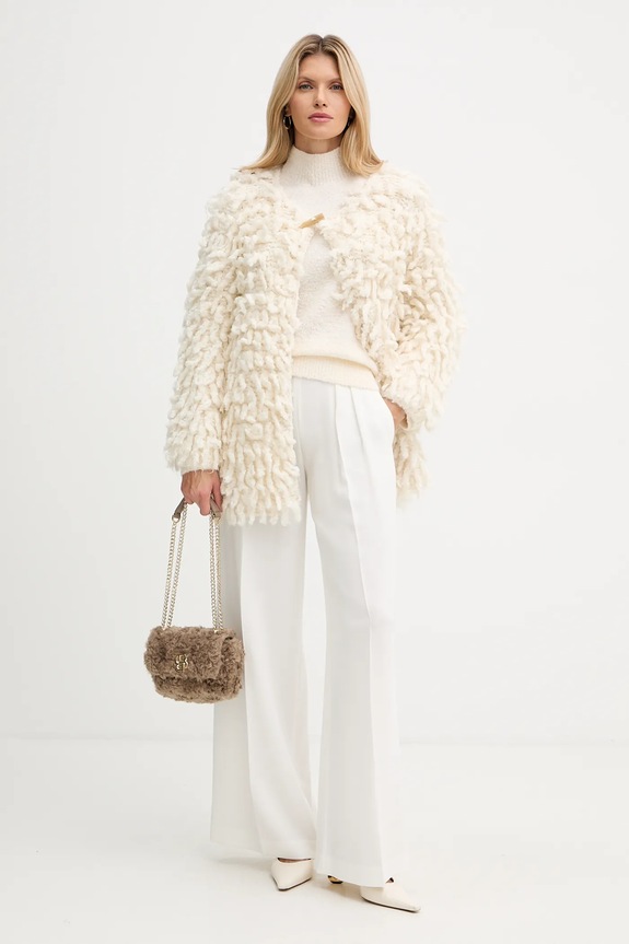 Forte Forte cardigan din amestec de lână 14452.mycoat bej AW25