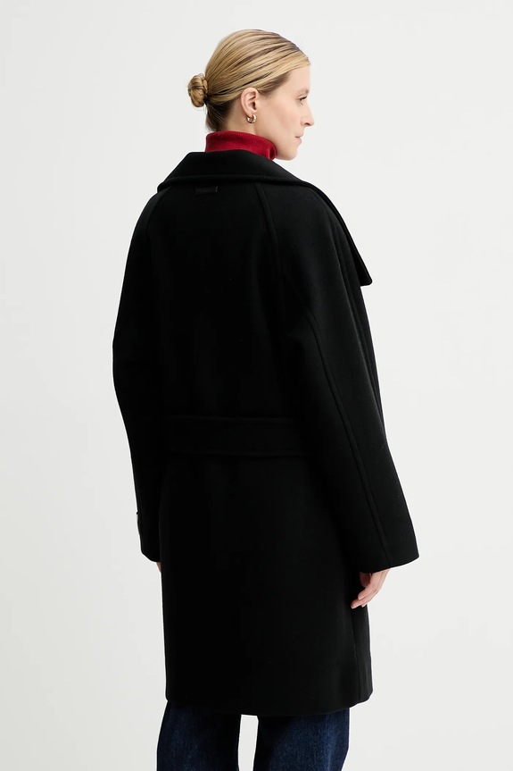 Odjeća Vuneni kaput Calvin Klein LV044D557G crna