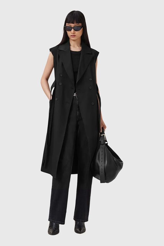 Bavlnený trenčkot AllSaints CADENCE W004OD