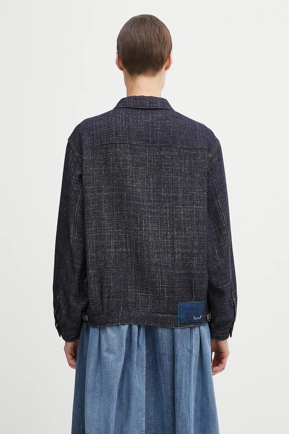 Îmbrăcăminte Visvim geacă de mătase 101x jkt 325105013001 bleumarin