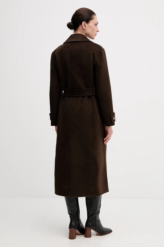 Odjeća Kaput s dodatkom vune Pedro del Hierro 7522237 smeđa