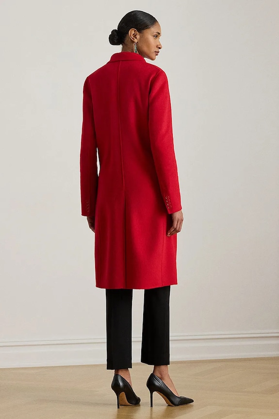 Παλτό με προσθήκη μαλλιού Lauren Ralph Lauren 200979933 κόκκινο AW25