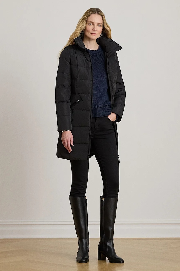 Lauren Ralph Lauren geacă de puf cu captuseala negru 297P04095