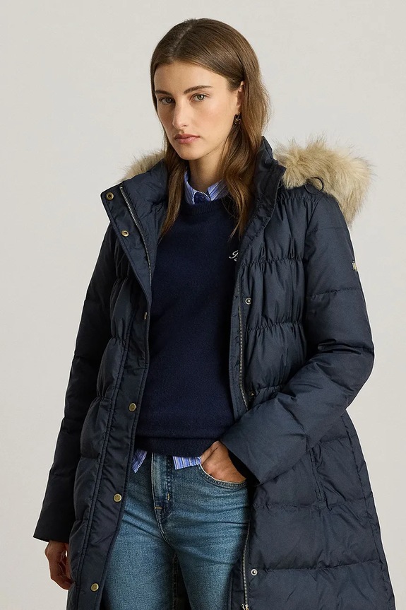 Oblečenie Páperová bunda Lauren Ralph Lauren 297P04097 tmavomodrá