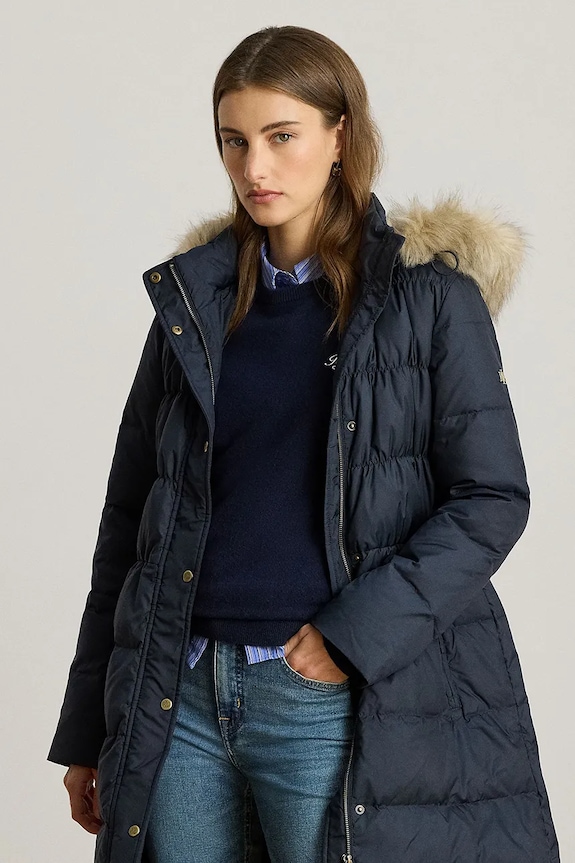Oblečenie Páperová bunda Lauren Ralph Lauren 297P04097 tmavomodrá