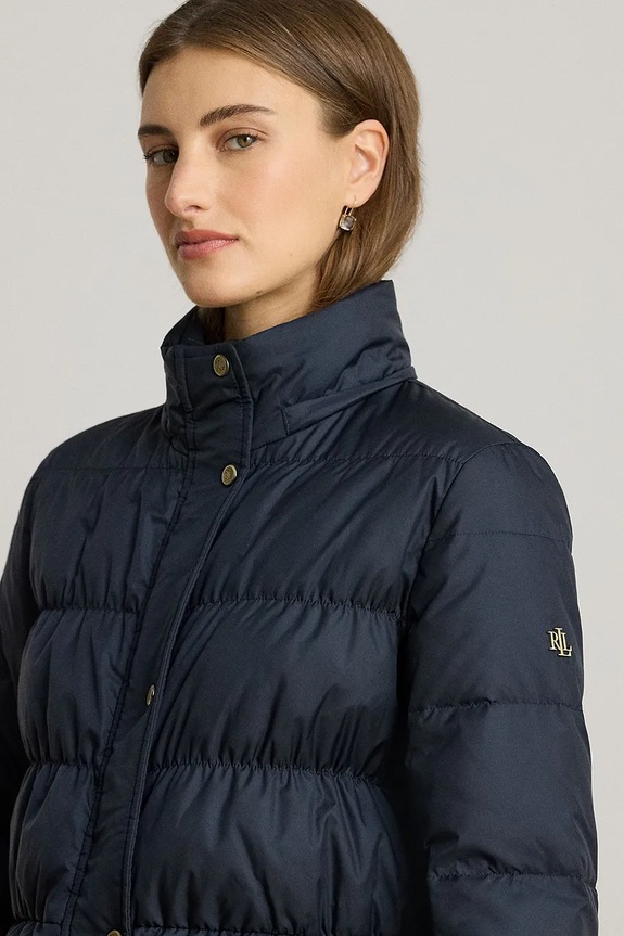 Páperová bunda Lauren Ralph Lauren tmavomodrá 297P04097