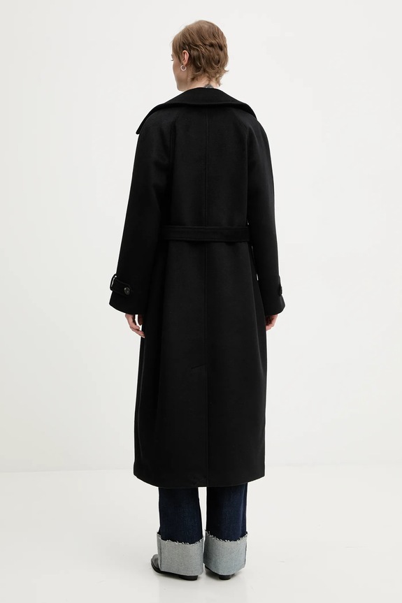 Παλτό Abercrombie & Fitch KI144.5191.900 μαύρο AW25