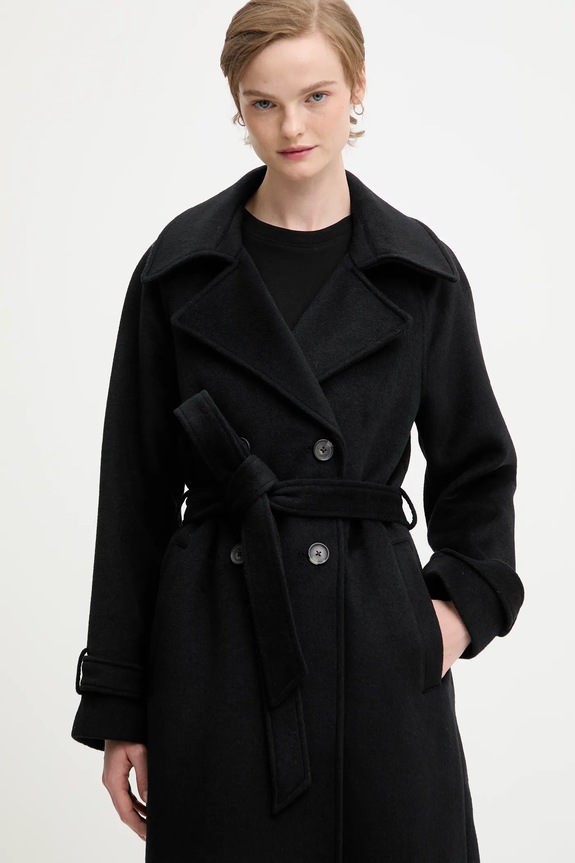 Παλτό Abercrombie & Fitch μαύρο KI144.5191.900