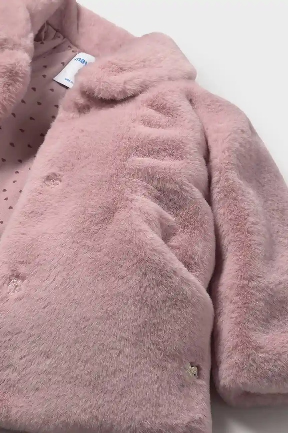 Dziewczynka Mayoral płaszcz dziecięcy 2434.4D.Baby.9BYA różowy