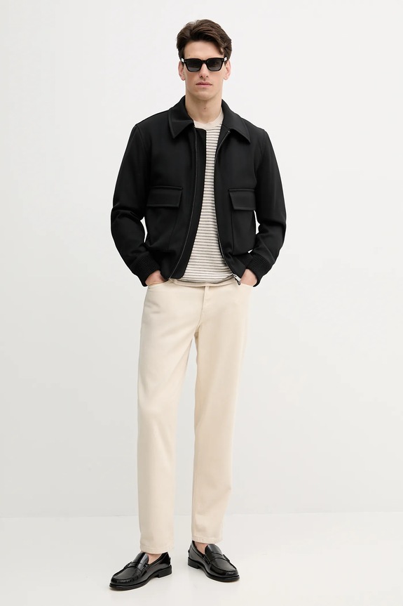 Куртка з домішкою вовни BOSS H-Charly-253 50547088 чорний AW25