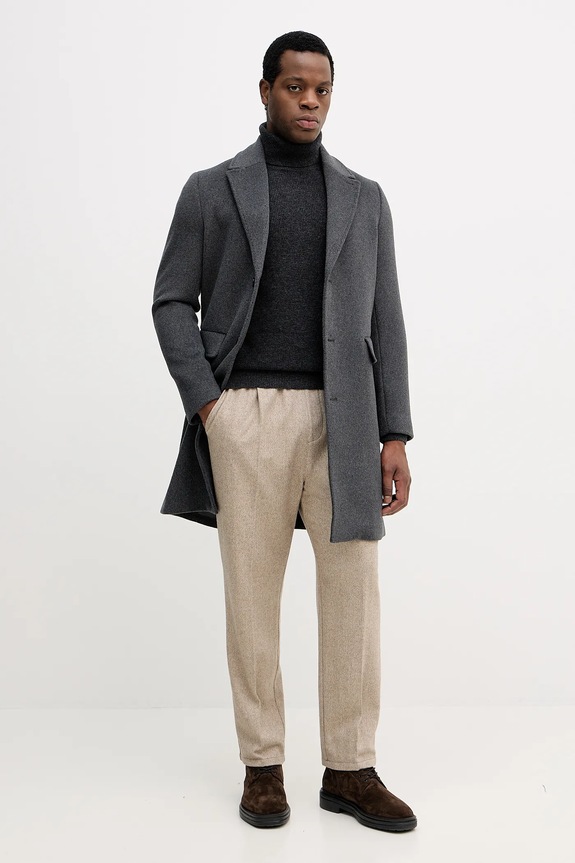 Sisley cappotto 2VLPSN041 grigio AW25