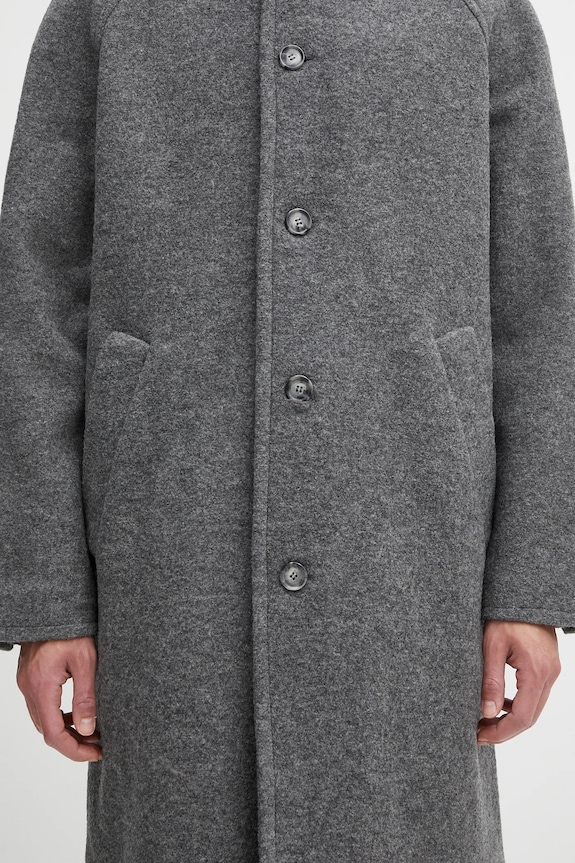 A.P.C. wool coat manteau gaston WVBEH.H01516 gray
