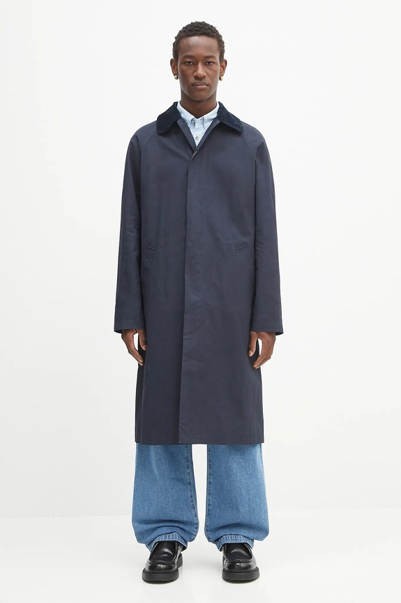 A.P.C. cotton coat mac gaspard other navy COHIL.M01548