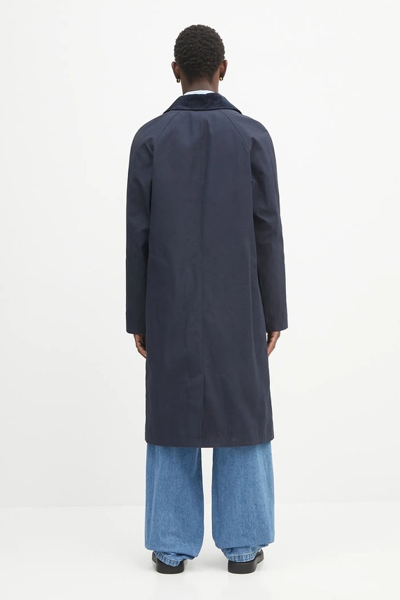 Clothing A.P.C. cotton coat mac gaspard COHIL.M01548 navy