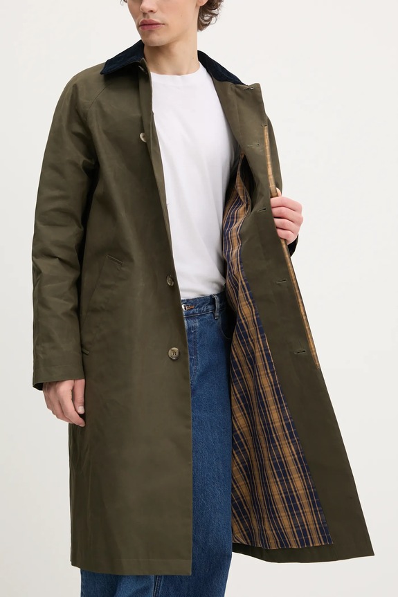 A.P.C. cappotto in cotone mac gaspard COHIL.M01548