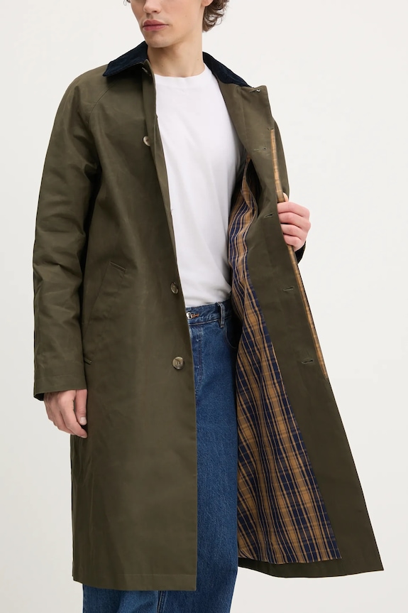 A.P.C. cappotto in cotone mac gaspard COHIL.M01548