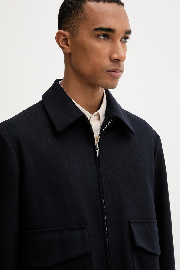 Jakna s vunom BARENA VENEZIA Capospalla Magan CSU5234.444 mornarsko plava