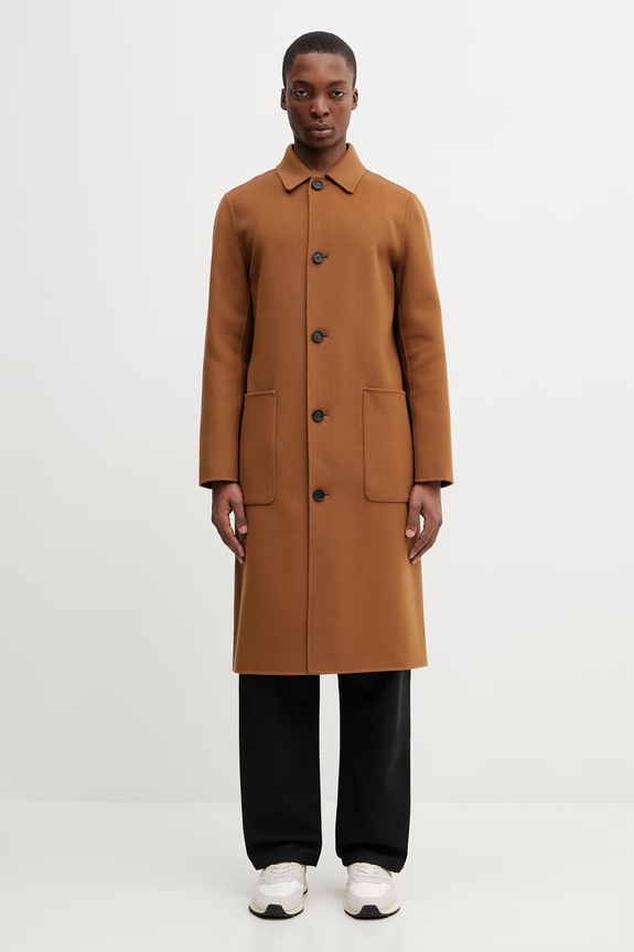Mackage elegancki płaszcz męski brązowy BECKETT
