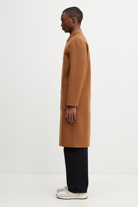 Mackage elegancki płaszcz męski BECKETT brązowy SS26