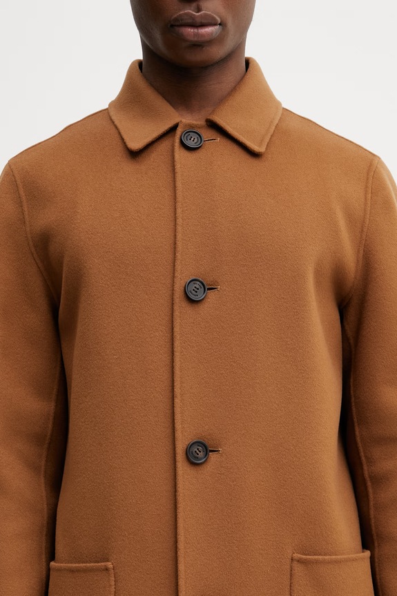 Mackage elegancki płaszcz męski brązowy BECKETT