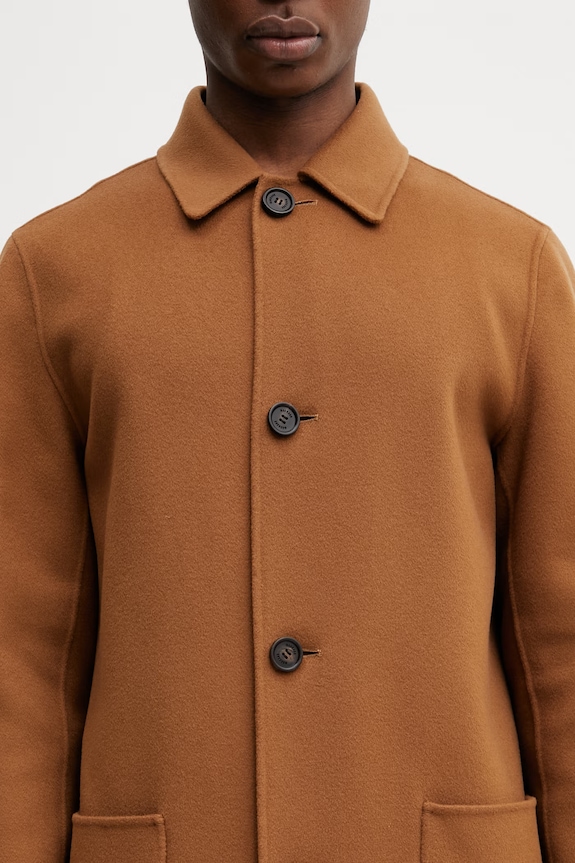 Mackage elegancki płaszcz męski brązowy BECKETT