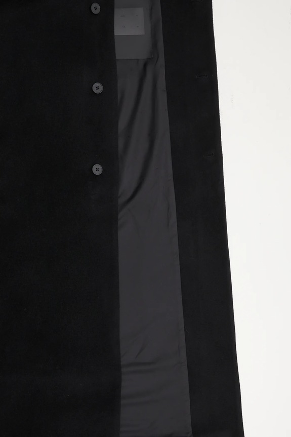 Μάλλινο παλτό Heliot Emil AW25.M.01.013.BLK01
