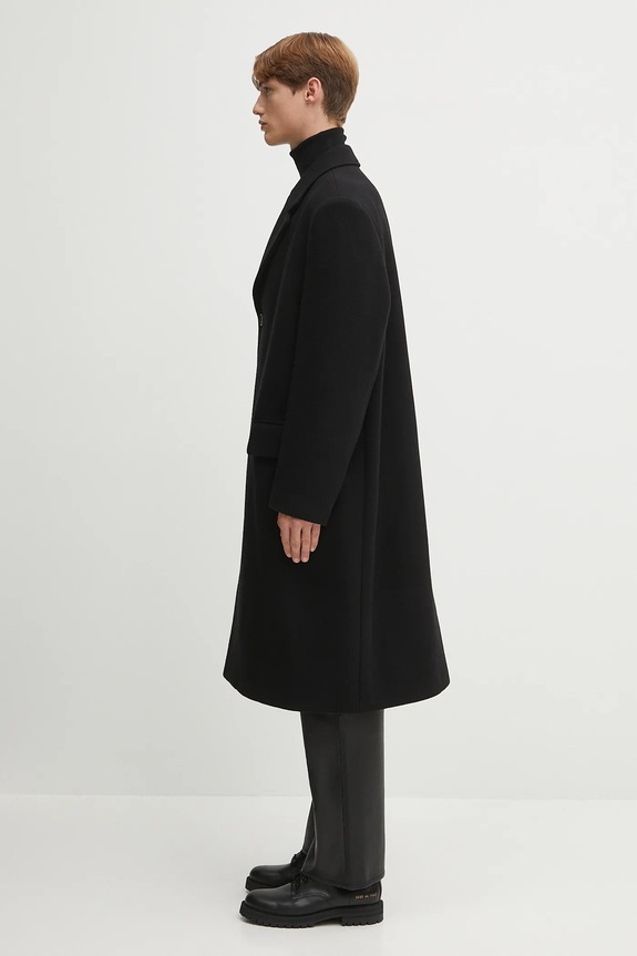 MM6 Maison Margiela wool coat SH2AA0014.M35469.900 black AW25
