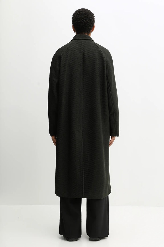 Дрехи Палто с вълна Kenzo Wrap FF65MA0529PM зелен