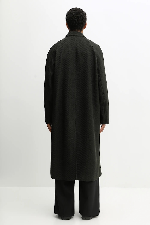 Дрехи Палто с вълна Kenzo Wrap FF65MA0529PM зелен