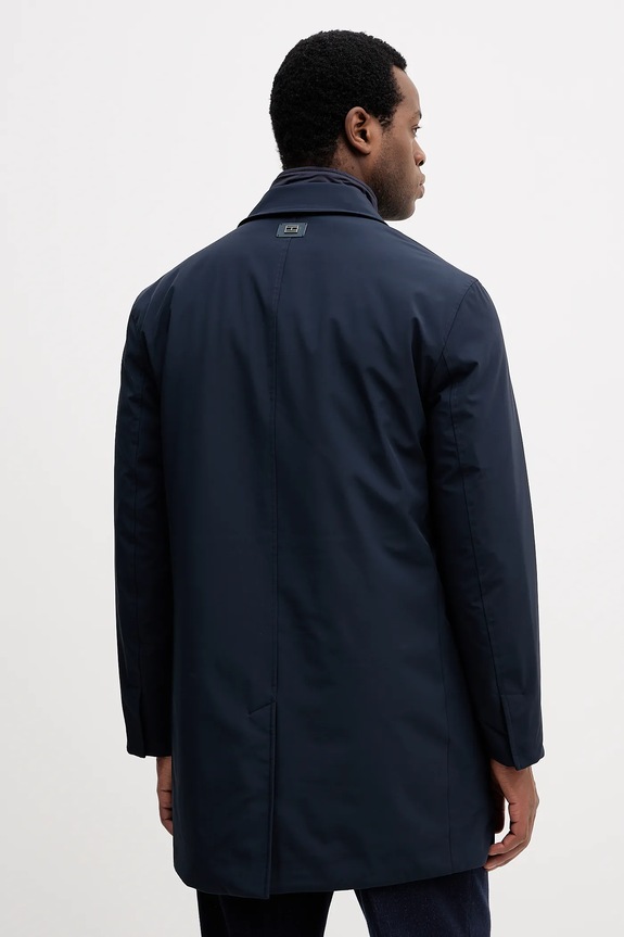 Abbigliamento Tommy Hilfiger cappotto MW0MW40766 blu navy
