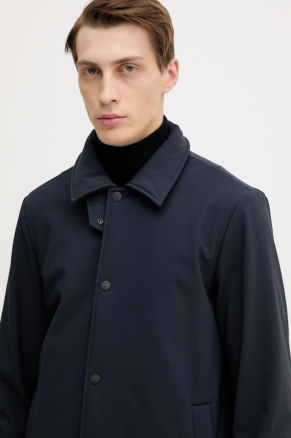 Trussardi cappotto blu navy 8023M000006N