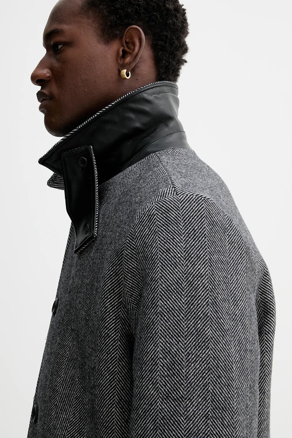 Calvin Klein baba gyapjúkeverék pulóver szürke LV04LD510G