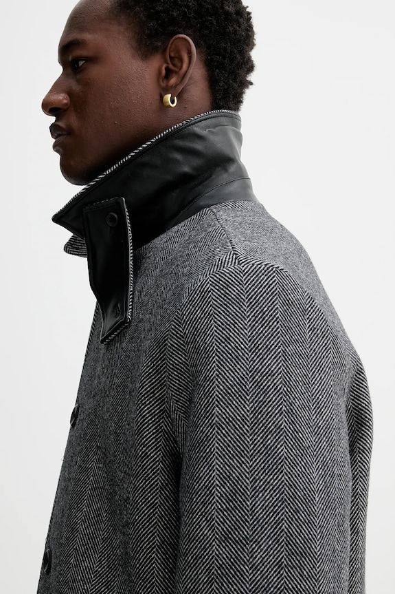 Calvin Klein baba gyapjúkeverék pulóver szürke LV04LD510G
