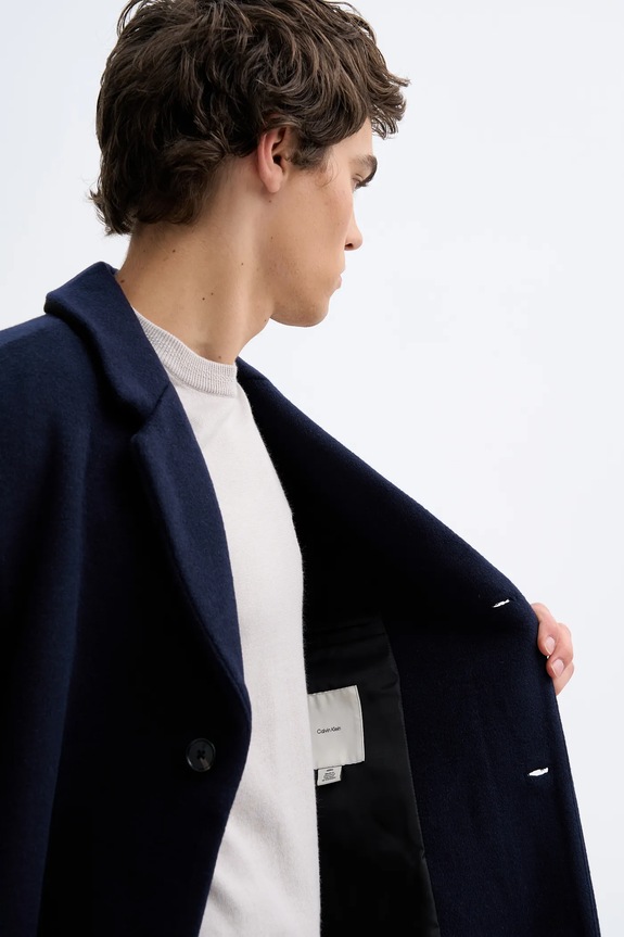 Kabát s prímesou vlny Calvin Klein LV04LD900G