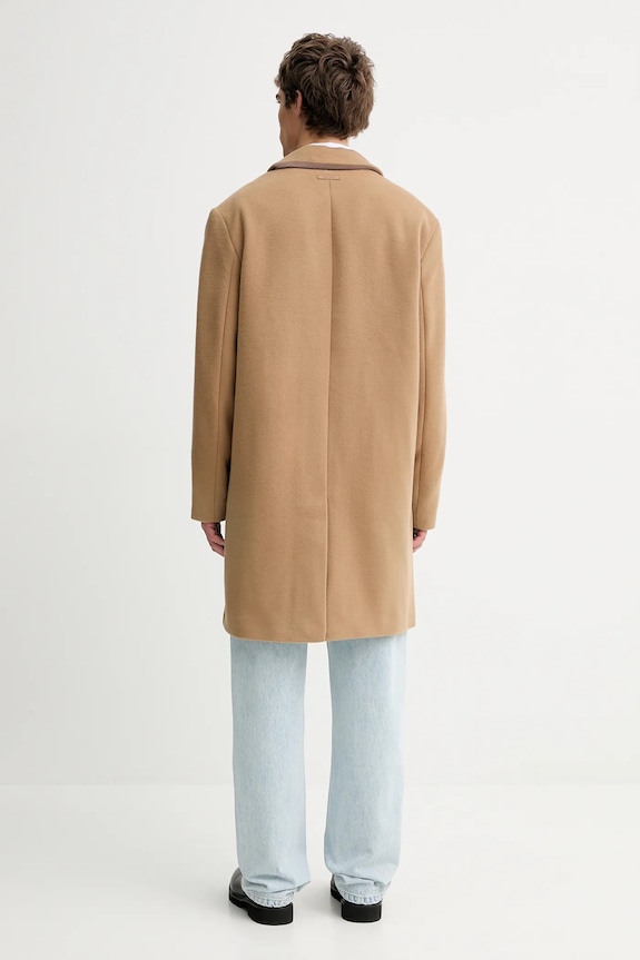 Ruházat Calvin Klein baba gyapjúkeverék pulóver LV04LD900G barna